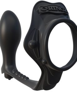 FANTASY C-RINGZ ROCK HARD ASS-GASM PRSTAN ZA PENIS Z ANALNIM ČEPOM