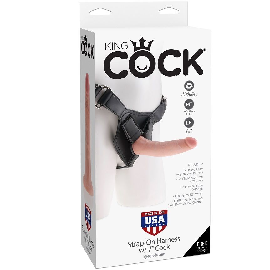 KING COCK PAS Z 7" DILDOM
