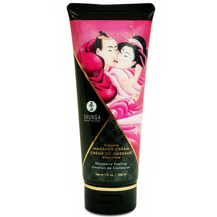 SHUNGA MASAŽNA KREMA POLJUBLJAJOČA MALININA ČUSTVA 200 ML