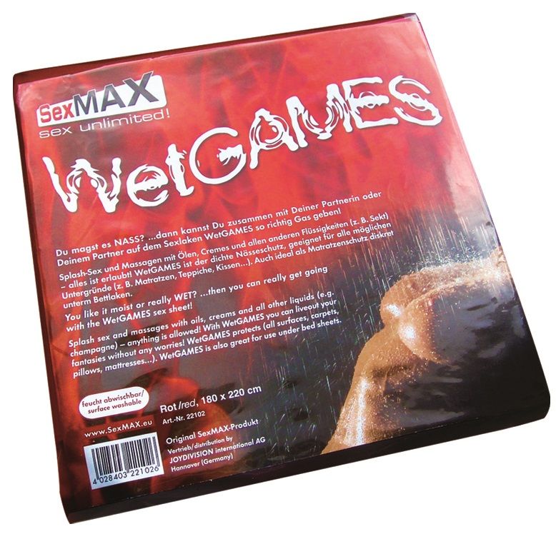 SEXMAX WETGAMES SEX-LAKEN PLASTIČNA RJUHA - BELA