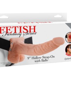 FETISH FANTASY SERIES 9" VOTEL DILDO S TESTISI NA PASU 22,9 CM - MESNAT - slika 3