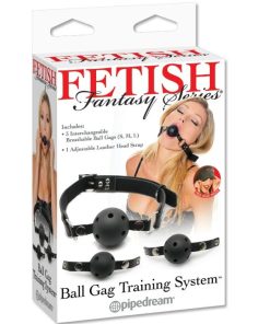 Alternative view of FETISH FANTASY SERIES PREVEZA ZA USTA Z ŽOGICO IN SISTEMOM ZA TRENIRANJE