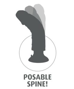 KING COCK 20,32 CM VIBRACIJSKI PENIS - MESNAT - slika 3