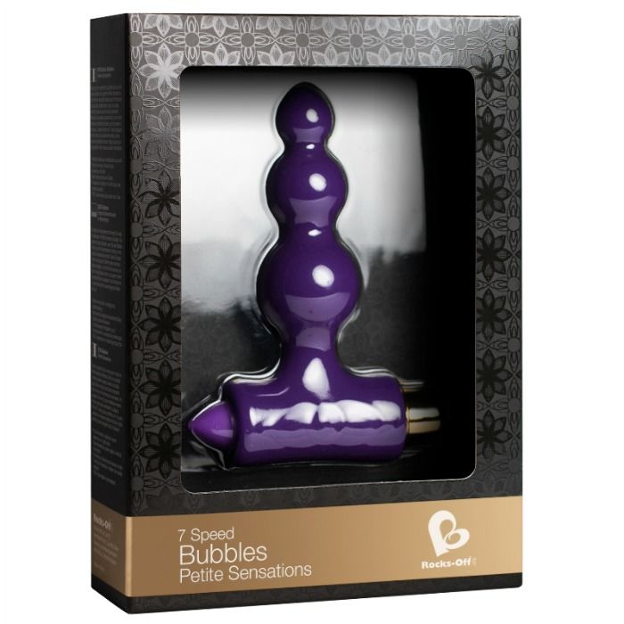 PETITE SENSATIONS BUBBLES ANALNI STIMULATOR ROCKS OFF - VIJOLIČEN - slika 2