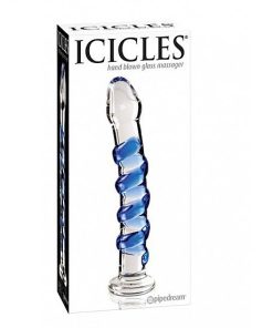 Alternative view of MASAŽER IZ ROČNO PIHANEGA STEKLA ICICLES ŠTEVILKA 05