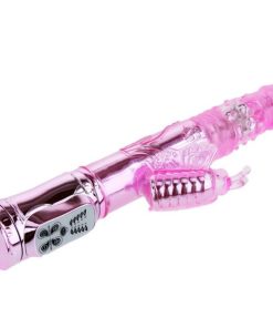 POLNILNI MULTIFUNKCIJSKI VIBRATOR S STIMULATORJEM KLITORISA THROBBING BUTTERFLY - slika 3