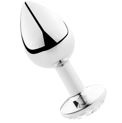 SECRETPLAY ALUMINIJASTI ANALNI ČEP 8 CM - PROZOREN
