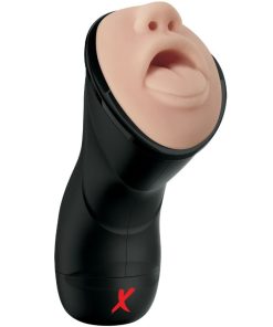PDX ELITE DEEP THROAT VIBRACIJSKI STROKER - USTA