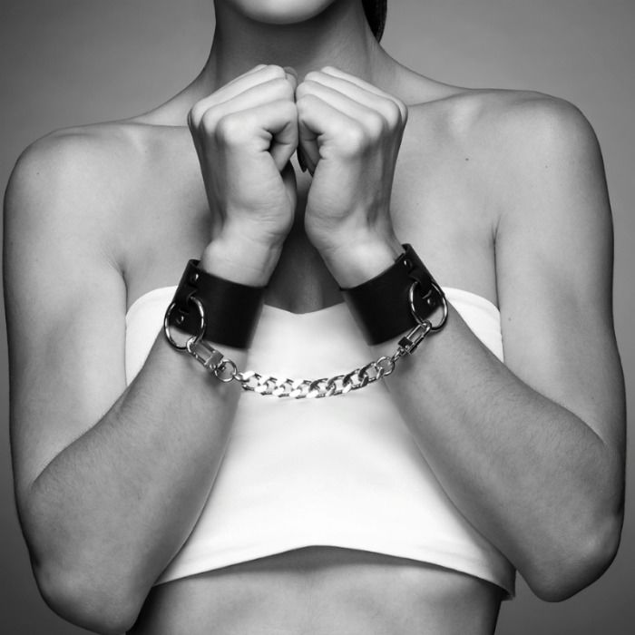 BIJOUX INDISCRETS MAZE WIDE CUFFS BLACK - slika 2