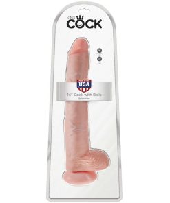 KING COCK - COCK WITH BALLS 35.6 CM - FLESH - slika 2