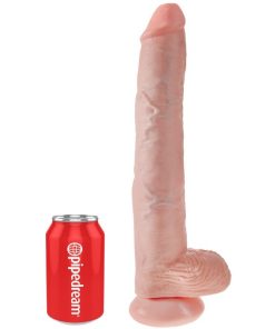 KING COCK - COCK WITH BALLS 35.6 CM - FLESH - slika 3