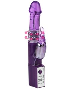 Alternative view of HOT LADY DILDO Z VIBRIRAJOČIM ZAJČKOM IN PERLAMI - VIJOLIČEN