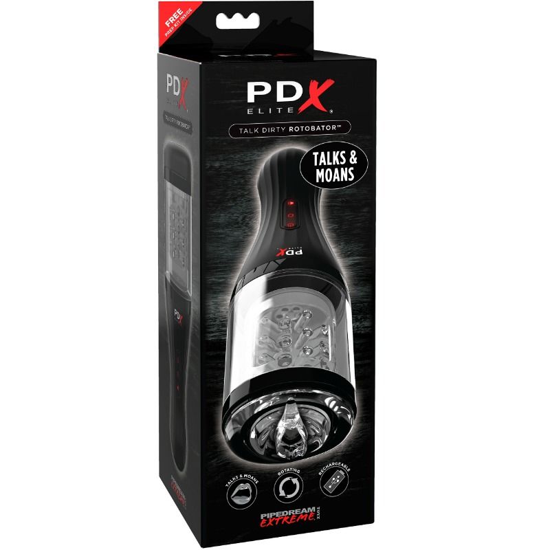 PDX ELITE TALK DIRTY ROTOBATOR MASTURBATOR