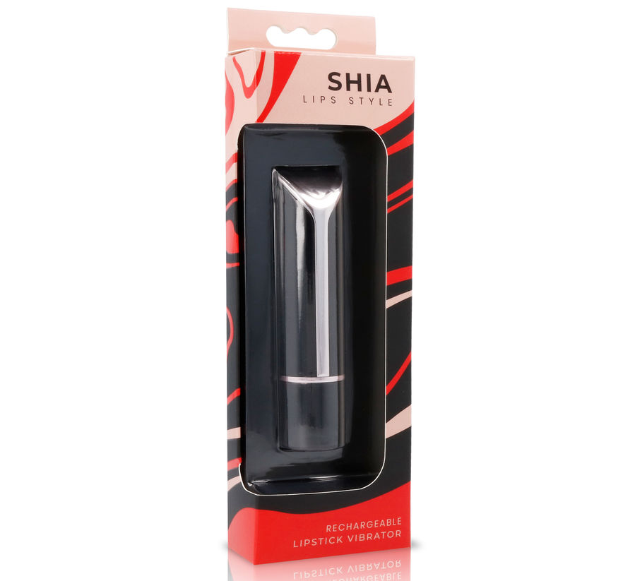 LIPS STYLE SHIA VIBRACIJSKA ŠMINKA - ČRNA/RDEČA - slika 2