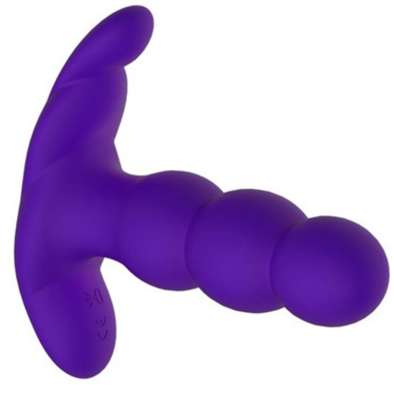 NALONE PEARL ANALNI VIBRATOR NA DALJINSKO UPRAVLJANJE - ČRNA/VIJOLIČNA - slika 3