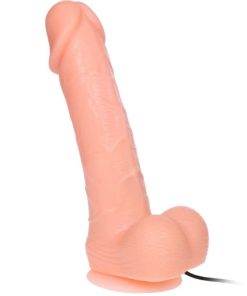 REALISTIČEN VIBRACIJSKI DILDO Z ROTACIJSKO FUNKCIJO 20 CM