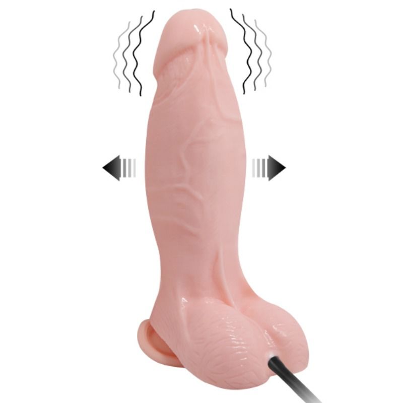 NAPIHLJIV VIBRACIJSKI REALISTIČEN DILDO 18,8 CM - slika 2
