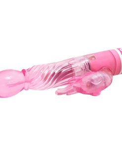 BAILE VIBRATORS VEČHITROSTNI VIBRATOR S STIMULATORJEM KLITORISA ROZA - slika 3