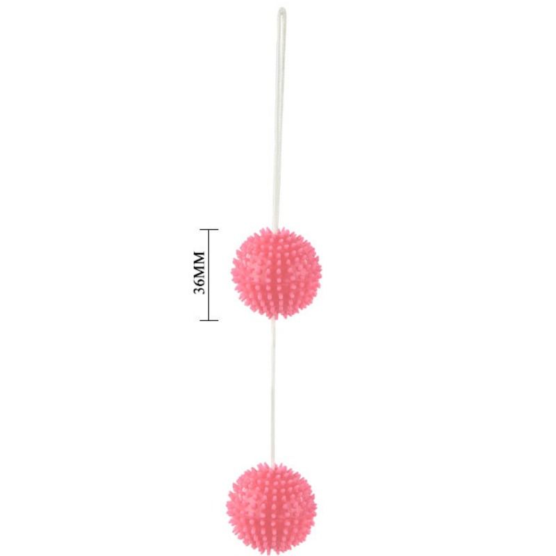 A DEEPLY PLEASURE SPIKY BALLS PINK 3.6 CM - slika 3