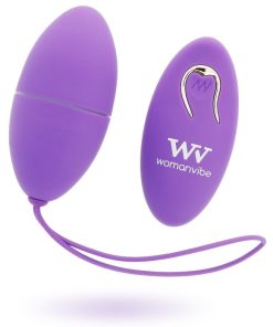 WOMANVIBE ALSAN SILIKONSKI VIBRACIJSKI JAJČEK NA DALJINSKO UPRAVLJANJE - VIJOLIČEN