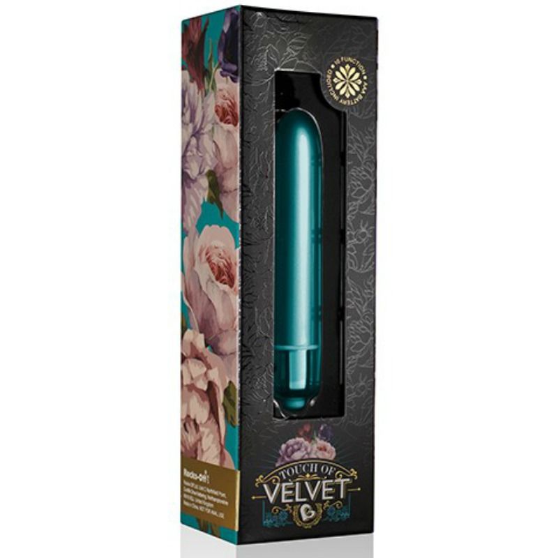 ROCKS-OFF TOUCH OF VELVET VIBRACIJSKI KROGLIČNI VIBRATOR - PEACOCK PETALS - slika 2