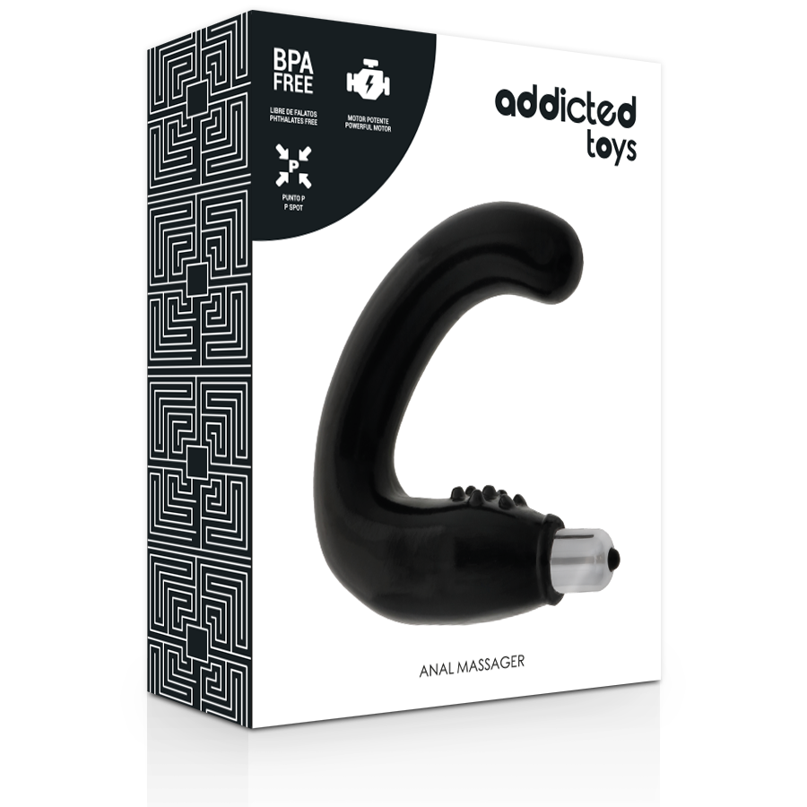 ADDICTED TOYS ANALNI MASAŽER - ČRNI - slika 3
