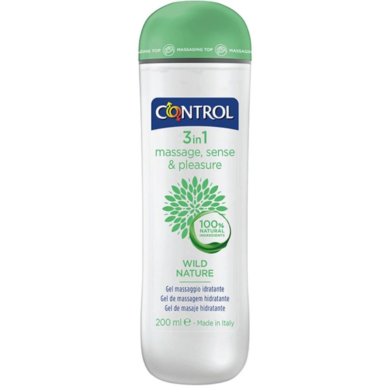 CONTROL WILD NARAVNI MASAŽNI GEL 3 V 1 - 200 ML
