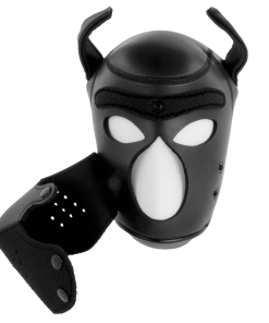 DARKNESS NEOPRENE DOG HOOD WITH REMOVABLE MUZZLE M - slika 3