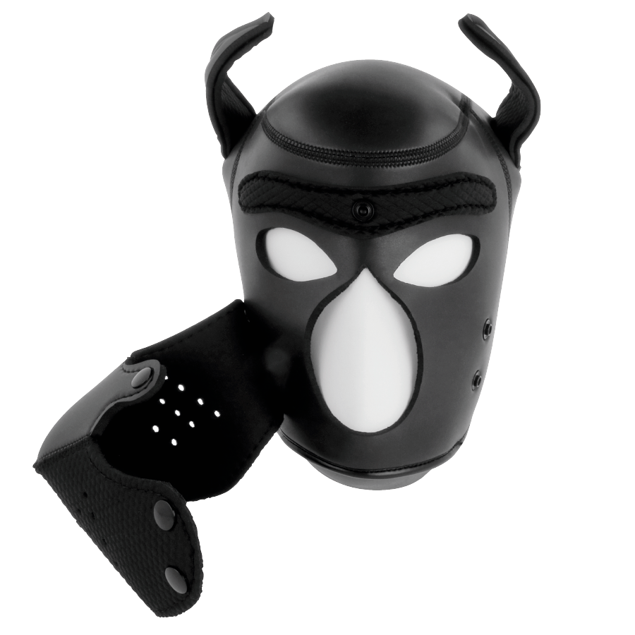 DARKNESS NEOPRENE DOG HOOD WITH REMOVABLE MUZZLE M - slika 3