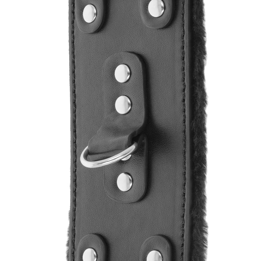 DARKNESS WRIST RESTRAINTS BLACK WITH FUR - slika 3