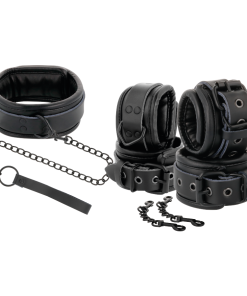Alternative view of DARKNESS LEATHER AND HANDCUFFS BLACK