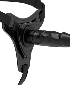 FETISH SUBMISSIVE POSTROJ S SILIKONSKIM REALISTIČNIM DILDOM - ČRNI 15 CM