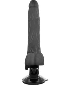 BASECOCK REALISTIČEN UPOGLJIV DILDO NA DALJINSKO UPRAVLJANJE - ČRNI 19 CM - slika 3