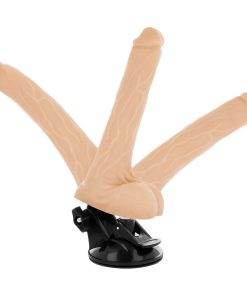 BASECOCK REALISTIČEN UPOGLJIV DILDO NA DALJINSKO UPRAVLJANJE - MESNAT 18,5 CM - slika 3