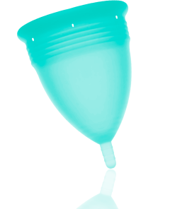 STERCUP MENSTRUAL CUP SIZE L AQUAMARINE COLOR FDA SILICONE - slika 2