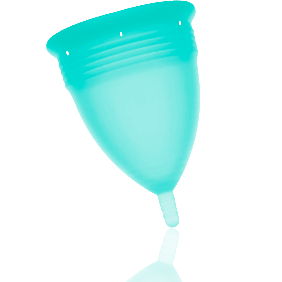 STERCUP MENSTRUAL CUP SIZE L AQUAMARINE COLOR FDA SILICONE - slika 2