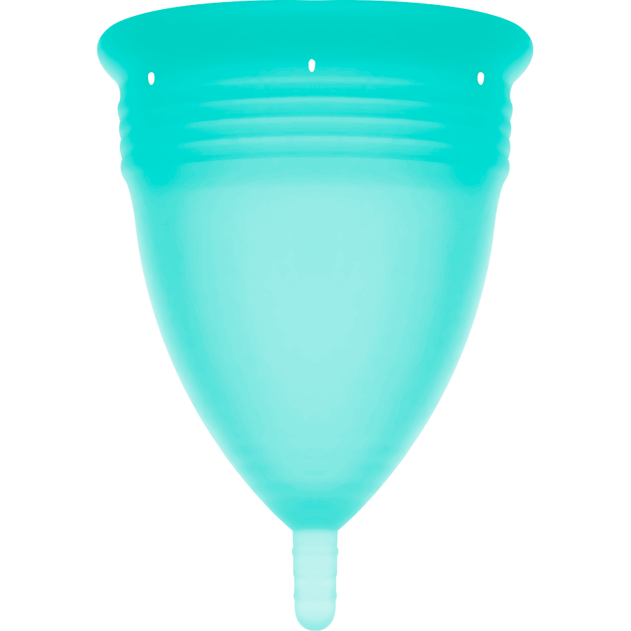 STERCUP MENSTRUAL CUP SIZE L AQUAMARINE COLOR FDA SILICONE - slika 3