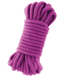 Alternative view of DARKNESS KINBAKU ROPE LINEN PURPLE 10 M