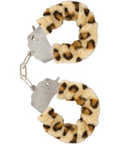 FURRY FUN CUFFS BONDAGE LEOPARD