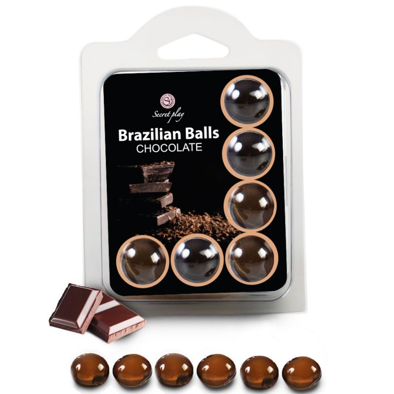 SECRETPLAY SET 6 BRAZILSKIH KROGLIC ČOKOLADA