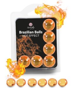 SECRETPLAY SET 6 BRAZILSKIH ŽOGIC S TOPLOTNIM UČINKOM