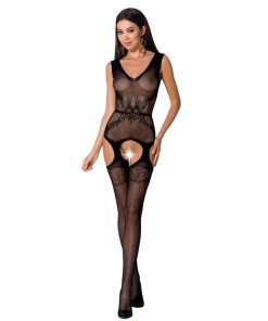 PASSION WOMAN BS062 BODYSTOCKING BLACK ONE SIZE