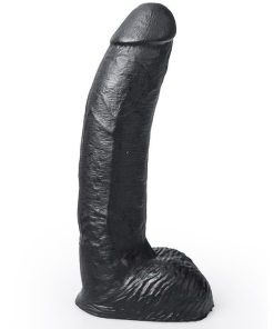HUNG SYSTEM REALISTIČEN DILDO GEORGE - ČRNI 22 CM