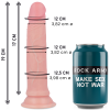 ROCKARMY REALISTIČNI VIBRATOR IZ TEKOČEGA SILIKONA PREMIUM - AVENGER 19 CM