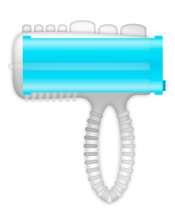 Alternative view of CASUAL RING JEZIČNI VIBRATOR - MODER