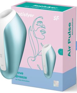 SATISFYER LOVE BREEZE STIMULATOR ZRAČNEGA IMPULZA - LEDENO MODRA