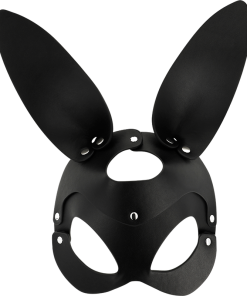 COQUETTE CHIC DESIRE VEGAN LEATHER MASK WITH BUNNY EARS - slika 3