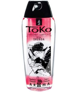 SHUNGA TOKO AROMATIČNI LUBRIKANT JAGODA IN ŠAMPANJEC