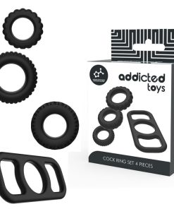 ADDICTED TOYS KOMPLET OBROČKOV ZA PENIS 4 KOSI
