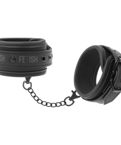 FETISH SUBMISSIVE ANKLE CUFFS VEGAN LEATHER